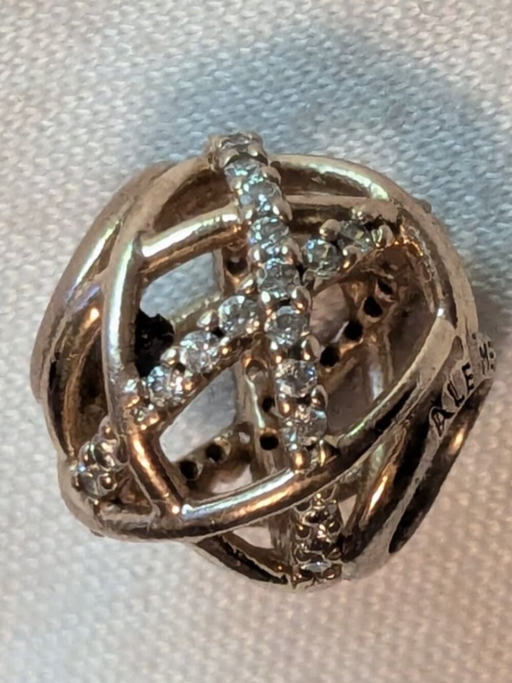 Pandora ROSE Galaxy Charm, 14k Rose Gold Plated w/ CZ (Retired)